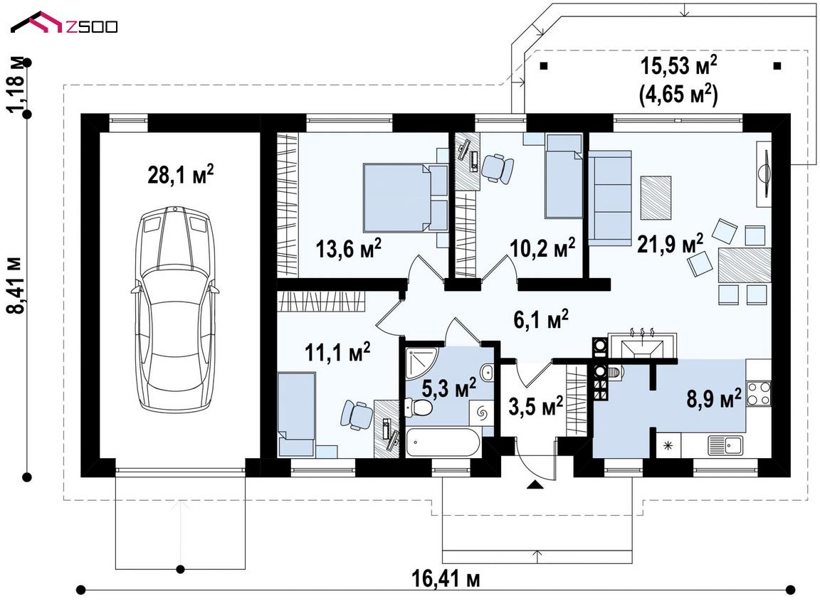 Проект дома z71 gl